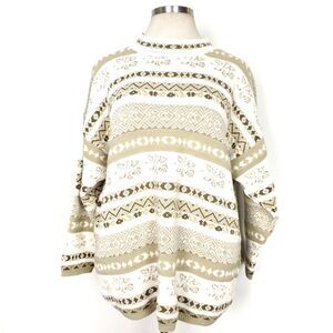 Vintage Comfy Neutral Grandma Sweater Ski Winter XL-XXL